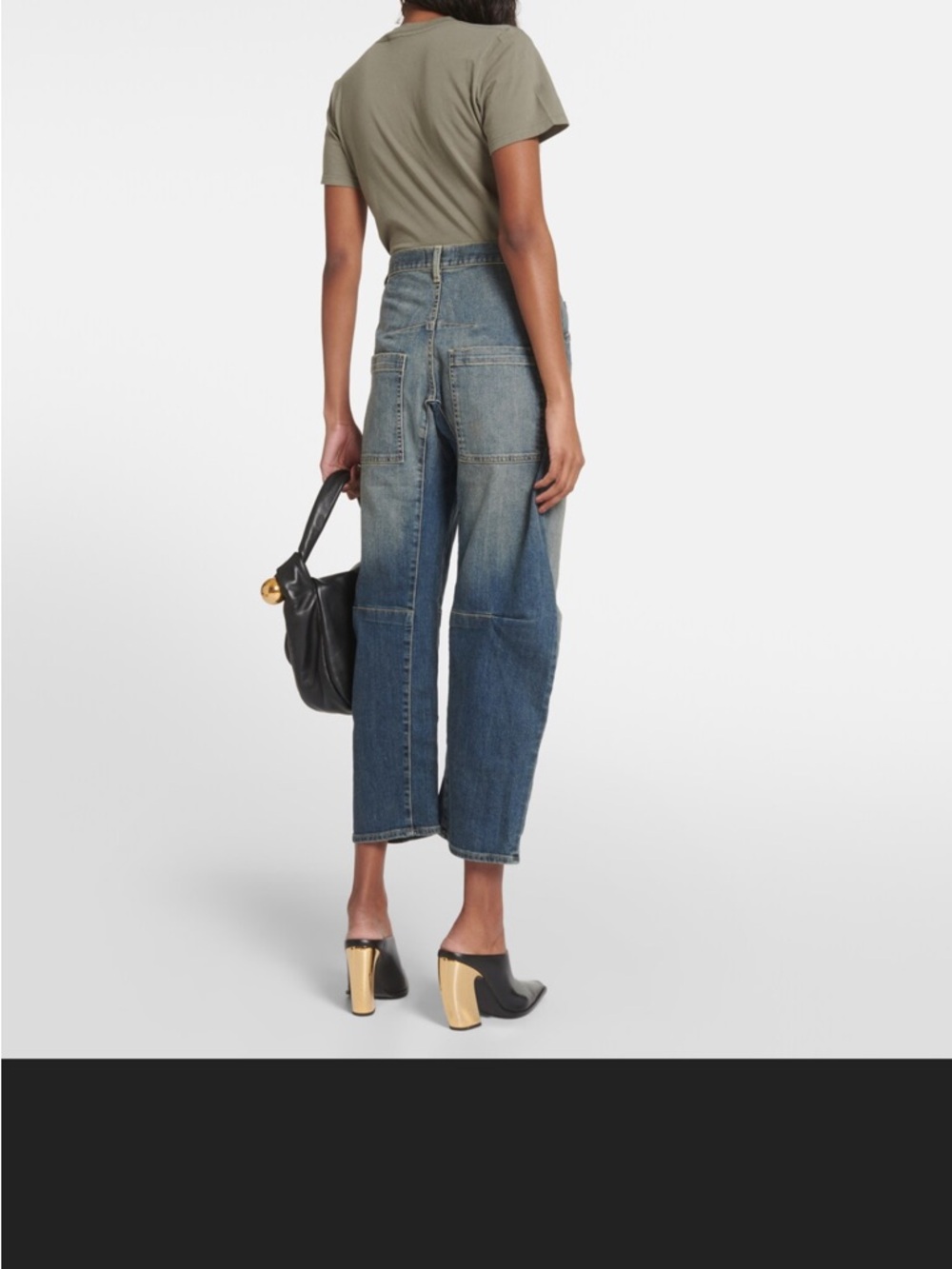 nili lotan carpenter jeans faded denim size 24